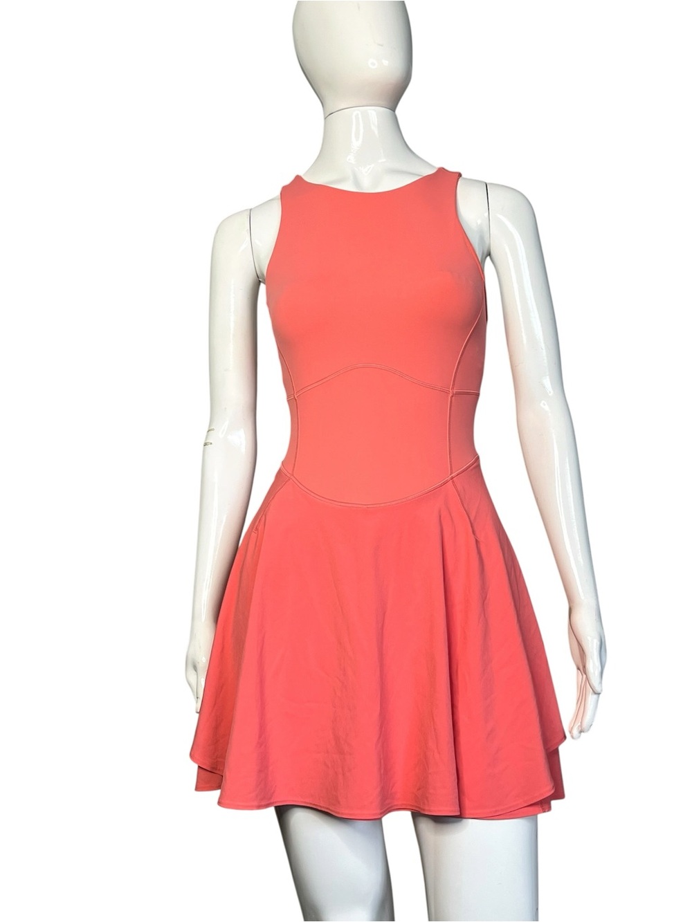Lululemon Athletica Court Crush Tennis Dress Raspberry Cream Size 2